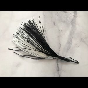Vintage Black and White Millinery Feathers Deadstock for Hat